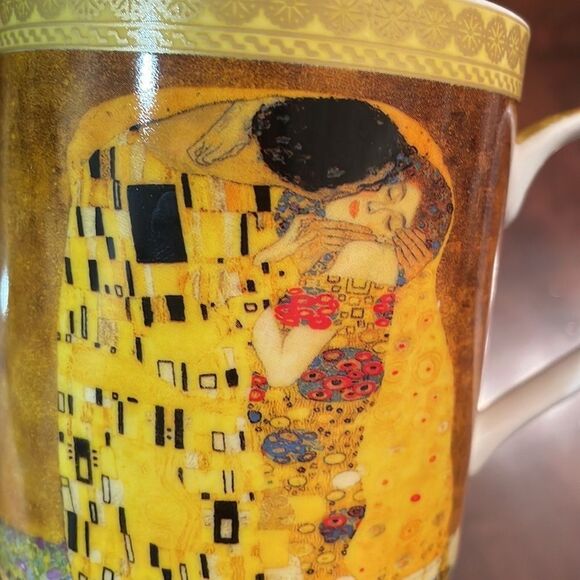 Gustav Klimt The Kiss 1908 Mug Cup 12 oz Easy life Masterpiece - Picture 7 of 8
